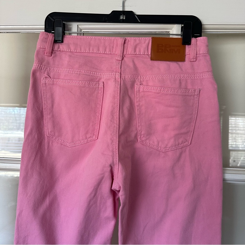 Princess Polly Pink Flare Wide Leg Bell Bottom Jeans Size 6 - Picture 4 of 12